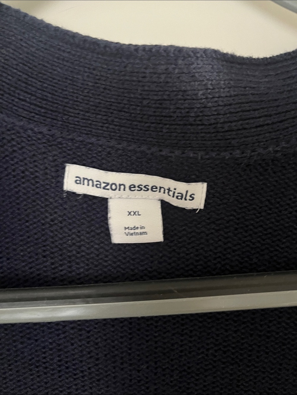 Amazon Essentials Navy Button-Front V-Neck Cardigan - Picture 2 of 2